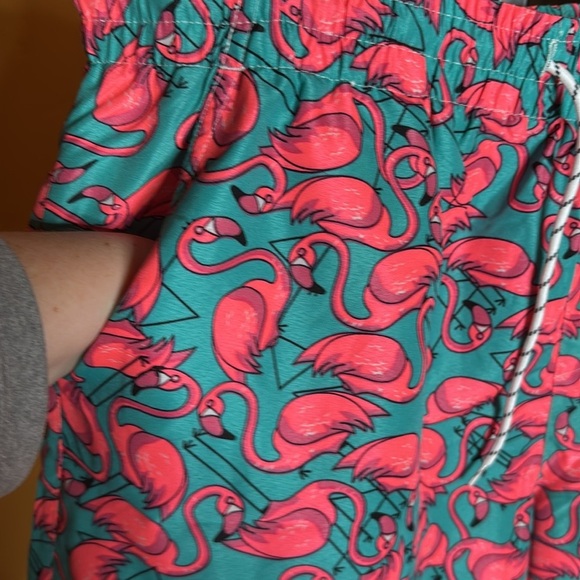 NWT SSLR Mens Swim Trunks Quick Dry with Mesh Lining Flamingo Size 40 XXL - Picture 16 of 16